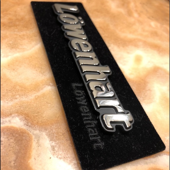 Lowenhart Wheels Metal Chrome Badge New Old Stock - Picture 4 of 5